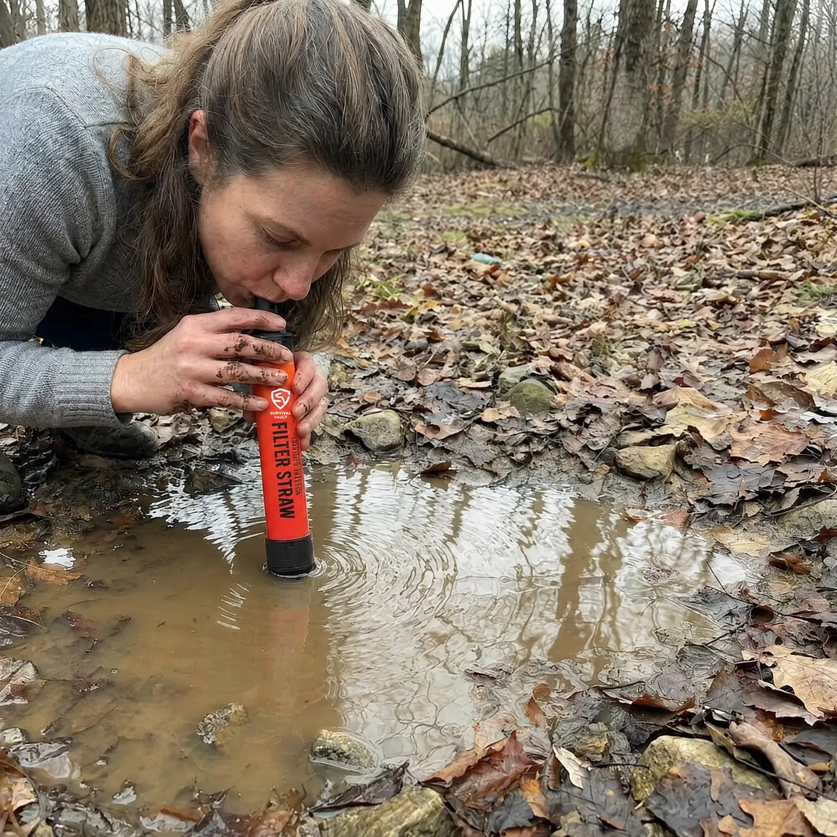 Survival Vault Emergency Water Filter Straw
